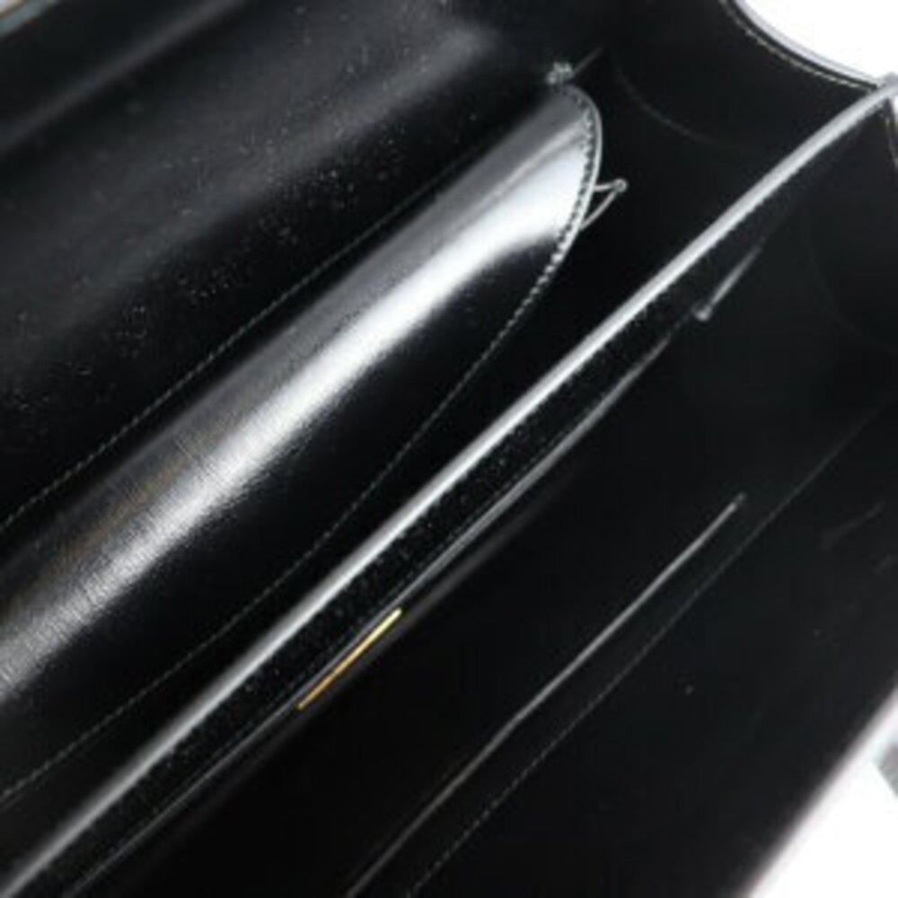 PRADA Turnlock handbag black calf leather yellow - Picture 9 of 9